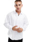 Фото #1 товара ASOS DESIGN oversized oxford shirt with pocket in white