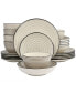 Фото #4 товара Gia 24 Piece Stoneware Dinnerware Set, Service for 6