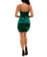 Фото #2 товара Juniors' Ruched Asymmetric Bodycon Dress