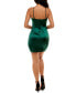 ფოტო #3 პროდუქტის Juniors' Ruched Asymmetric Bodycon Dress