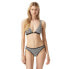 Фото #1 товара Michael Kors 300613 Mini Leopard Triangle Bikini Top Swimwear Black Size SM