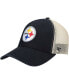 ფოტო #2 პროდუქტის Men's Black Pittsburgh Steelers Flagship MVP Snapback Hat