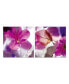 Фото #1 товара Decor Orchid 2 Piece Wrapped Canvas Wall Art Floral Design -27" x 55"