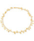 ფოტო #1 პროდუქტის Shaky Disc Ankle Bracelet in 18k Gold-Plated Sterling Silver, Created for Macy's