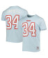 Men's Earl Campbell Light Blue Houston Oilers Retired Player Logo Name and Number T-shirt Голубой, S - фото #4