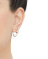 ფოტო #2 პროდუქტის 2-Pc. Set Polished & Twist Style Small Hoop Earrings in 10k Gold