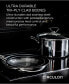 SteelShield C-Series Tri-Ply Clad Nonstick Chef Pan with Lid and Cooking Utensil Set, 3-Piece, Silver
