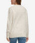 Фото #2 товара Women's Intarsia Logo Oversized Crewneck Sweater
