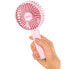 UNOLD Breezy Swing - Household blade fan - Pink - Table - 120° - Buttons - Battery