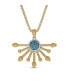 ფოტო #1 პროდუქტის Day Break Gold Plated Silver Turquoise Gemstone Pendant