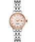 ფოტო #1 პროდუქტის Women's Automatic Presage Diamond (1/10 ct. t.w.) Stainless Steel Bracelet Watch 30mm