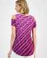 ფოტო #2 პროდუქტის Women's Printed Cold Shoulder Short-Sleeve Top, Created for Macy's