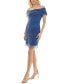 ფოტო #3 პროდუქტის Women's Rhinestone Off-The-Shoulder Dress