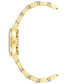 ფოტო #2 პროდუქტის Women's Gold-Tone Alloy with Lavender Plastic Bracelet Watch, 30mm
