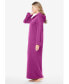 Фото #2 товара Plus Size Long Hooded Fleece Sweatshirt Robe