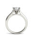 ფოტო #3 პროდუქტის Moissanite Solitaire Engagement Ring 1/2 ct. t.w. Diamond Equivalent in 14k White Gold