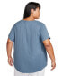 Фото #4 товара Plus Size Active Sportswear Club Essentials Short-Sleeve T-Shirt