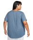 Фото #7 товара Plus Size Active Sportswear Club Essentials Short-Sleeve T-Shirt