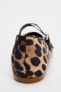 ANIMAL PRINT DOUBLE STRAP BALLERINAS