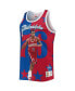 Фото #3 товара Men's Allen Iverson Royal and Red Philadelphia 76ers Sublimated Player Tank Top
