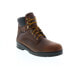 Фото #4 товара Wolverine DuraShocks Slip Resistant 6" W210048 Mens Brown Leather Work Boots