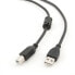 Аксессуар USB-кабель Gembird CCFB-USB2-AMBM-1.5M 1.5 м Черный 1.5 м - USB type-A - USB Type-B - Male/Male (Мужской/Мужской) - фото #3