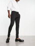 Selected Homme skinny fit tuxedo trousers in black