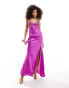 ASOS DESIGN embellished bodice maxi dress with cut out in purple lila, 46 - фото #4