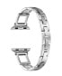 ფოტო #2 პროდუქტის Unisex Journey Square Link Stainless Steel Band for Apple Watch Size- 42mm, 44mm, 45mm, 49mm