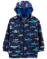Toddler Shark Color-Changing Rain Jacket 2T
