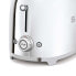 Фото #6 товара SMEG Four Slice Toaster Stainless Steel TSF02SSEU - 4 slice(s) - Chrome - Steel - Buttons - Level - Rotary - China - 1500 W