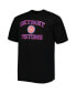 Фото #3 товара Men's Black Detroit Pistons Big and Tall Heart and Soul T-shirt