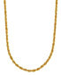 ფოტო #1 პროდუქტის Sparkle Rope Link 20" Chain Necklace (3.6mm) in 14k Gold