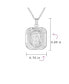 Фото #4 товара Religious Metal Dog tog Style Medallion Face of Jesus Christ Head Necklace Pendant Sterling Silver