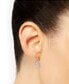 ფოტო #2 პროდუქტის Diamond Interlocking Loop Drop Earrings (1 ct. t.w.) in 10k White Gold