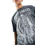 Фото #3 товара ASOS DESIGN unisex oversized license t-shirt with Kurt Cobain graphic prints in washed black