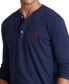 Фото #4 товара Men's Slub Jersey Henley Shirt