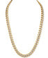 ფოტო #1 პროდუქტის Two-Tone Curb Link 22"Chain Necklace, Created for Macy's