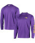 Фото #2 товара Men's Purple LSU Tigers Terminal Tackle Omni-Shade Long Sleeve T-shirt