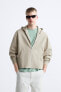 Relaxed fit hoodie with zip