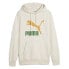 Фото #1 товара Puma Classics Logo Pullover Hoodie Mens Size XS Casual Outerwear 53951887