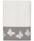Yara Butterfly Bordered Cotton Bath Towel, 27" x 50"