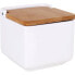 Фото #1 товара LA MEDITERRANEA Ceramic Salt Shaker With Bamboo Lid 13x13x12.5 cm