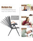 2PCS Patio Folding Dining Chairs Aluminum Adjustable Back