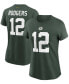 ფოტო #1 პროდუქტის Women's Aaron Rodgers Green Green Bay Packers Name Number T-shirt