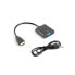 Фото #1 товара Адаптер HDMI—VGA Lanberg AD-0017-BK Чёрный