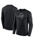 ფოტო #1 პროდუქტის Men's Black New York Mets Authentic Collection Practice Performance Long Sleeve T-Shirt