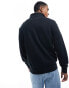 Фото #3 товара Polo Ralph Lauren Sport Capsule logo front half zip sweatshirt in black