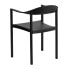 Фото #2 товара Hercules Series 1000 Lb. Capacity Black Plastic Cafe Stack Chair