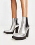 Фото #1 товара Jeffrey Campbell Subculture western boots in silver